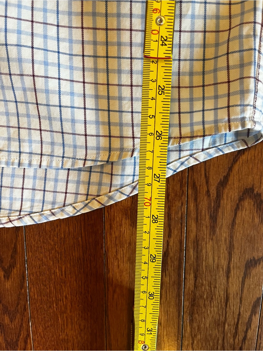 Lacoste Men's Light Blue and White Check Button-Down Shirt - Picture 11 of 12